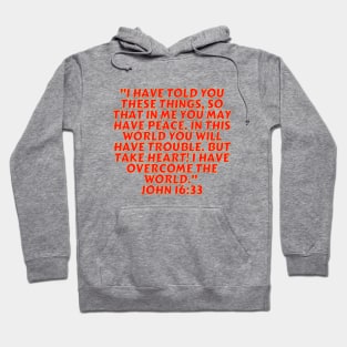 Bible Verse John 16:33 Hoodie